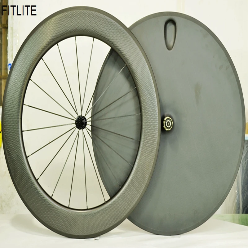 2 года гарантии переднее 80 мм димпле колесо заднее углеродное дисковое колесо|dimple