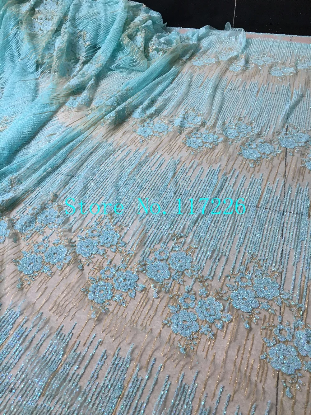 Новый стиль королевский синий блеск африканская французская сетчатая кружевная