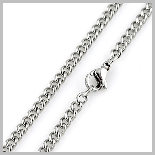 S. Стальная гладкая цепочка с карабином легко совпадающие ожерелья различной