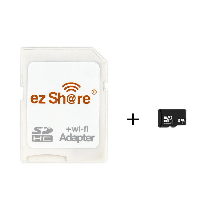add 8 gb Новейший адаптер Ezshare micro sd wifi с поддержкой 8G 16G 32G карты памяти TF MicroSD адаптер WiFi SD карта - Цвет: add 8 gb