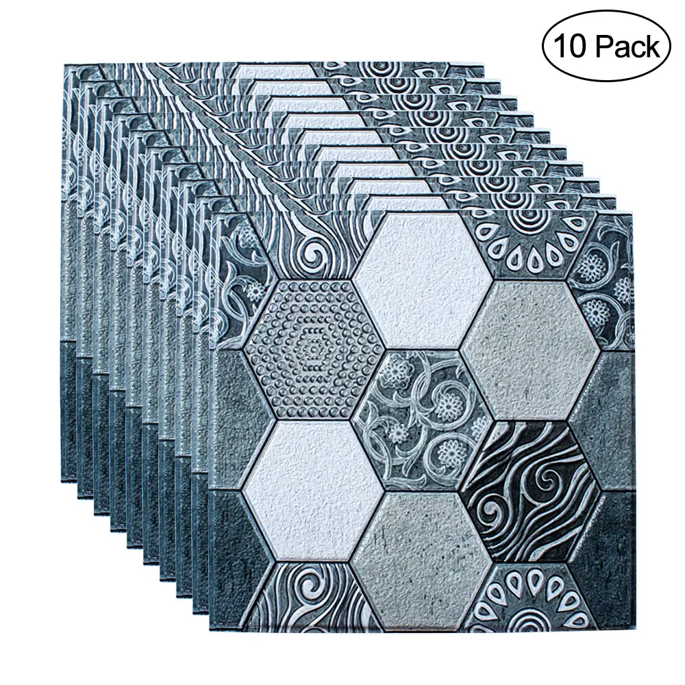 1/10 шт DIY самоклеющиеся 3D наклейки на стену Декор для спальни 30x30 см ПВХ кирпич