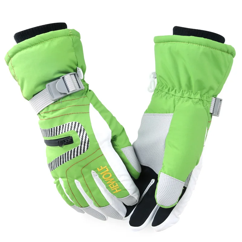 Hewolf ski gloves thick winter riding waterproof insulation divide refers to men and women common pattern | Спорт и развлечения