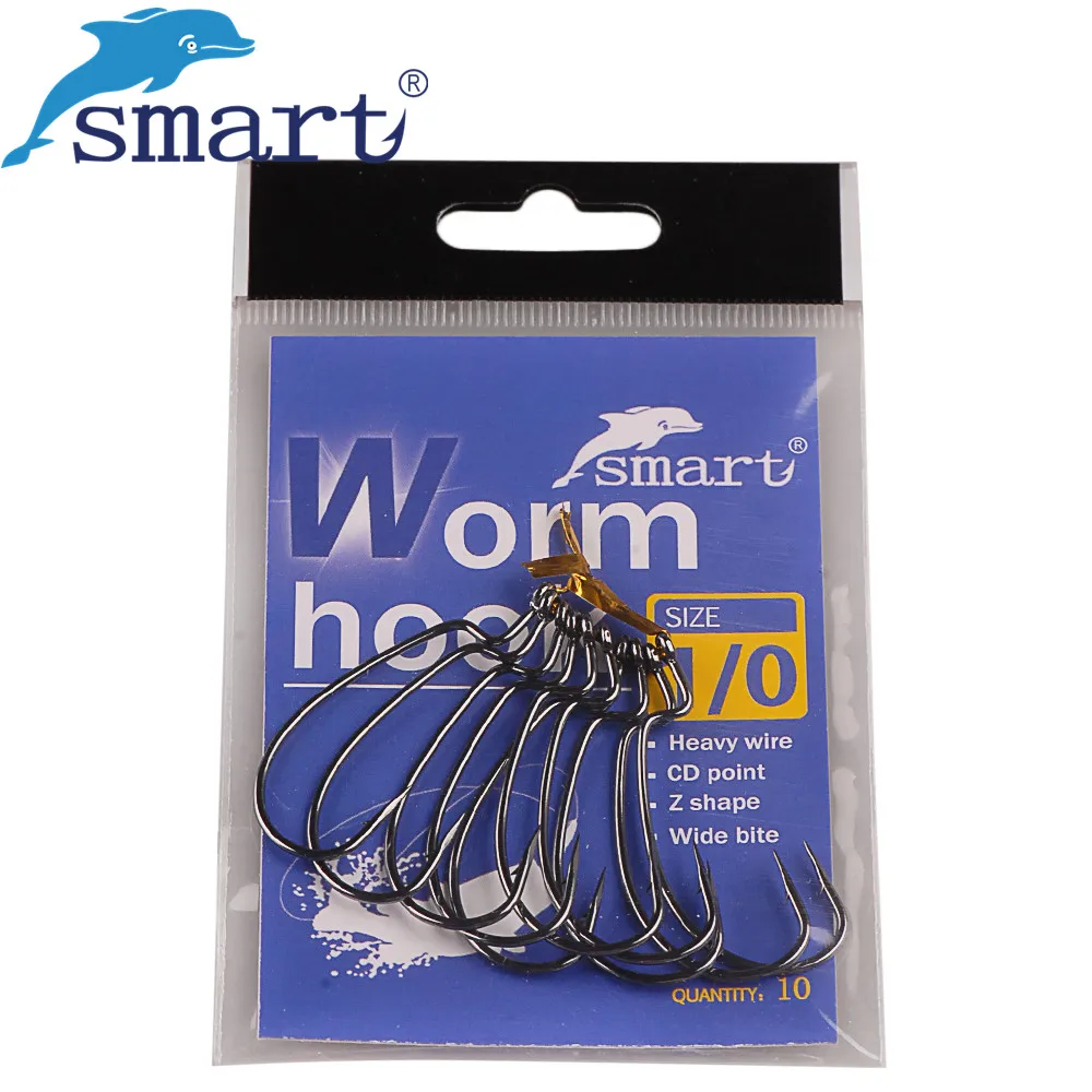 Смарт 10 шт. широкий живот кривошипно рыболовные крючки черные никелевый крюк для