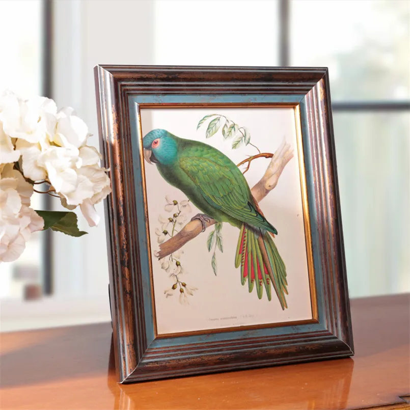 Деревянная фоторамка ретро для семьи A4 цветные рамки креативная рамка