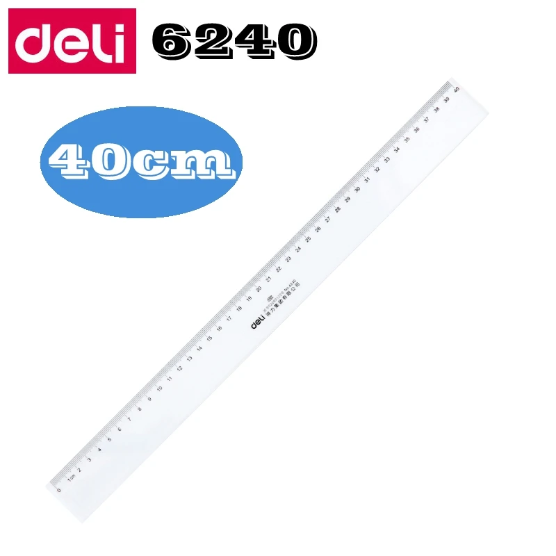 1 шт. пластиковая линейка Deli 6220 20 см 30 40 см|Линейки| |