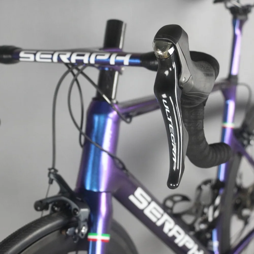 Полностью из карбона дорожный велосипед с Shima R8000 groupset углеродный дорожный велосипед Хамелеон краска TT-X1