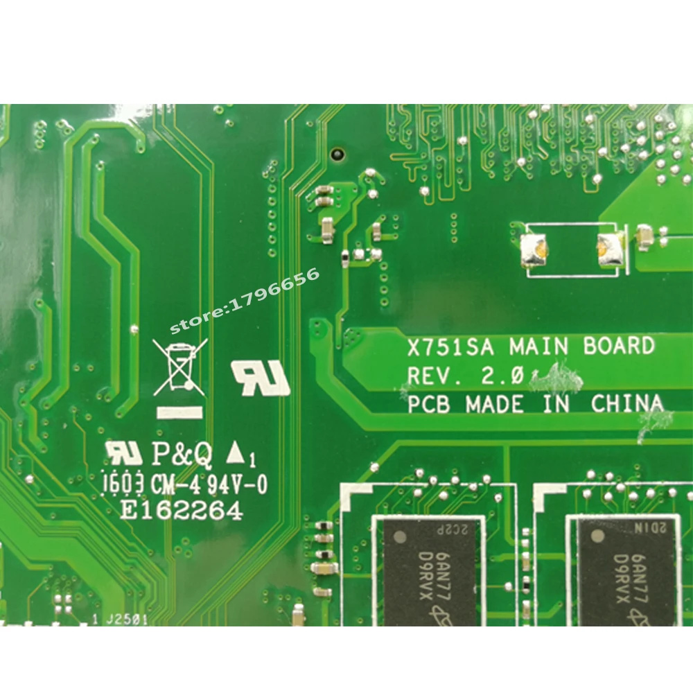 X751SA 4 ядра N3150 CPU Гб RAM материнская плата для ноутбука For Asus X751S X751SJ X751SV