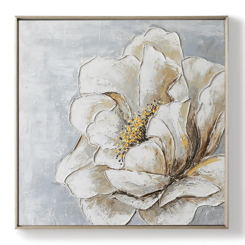 beautiful flower hand painting wall art without frame 60cm