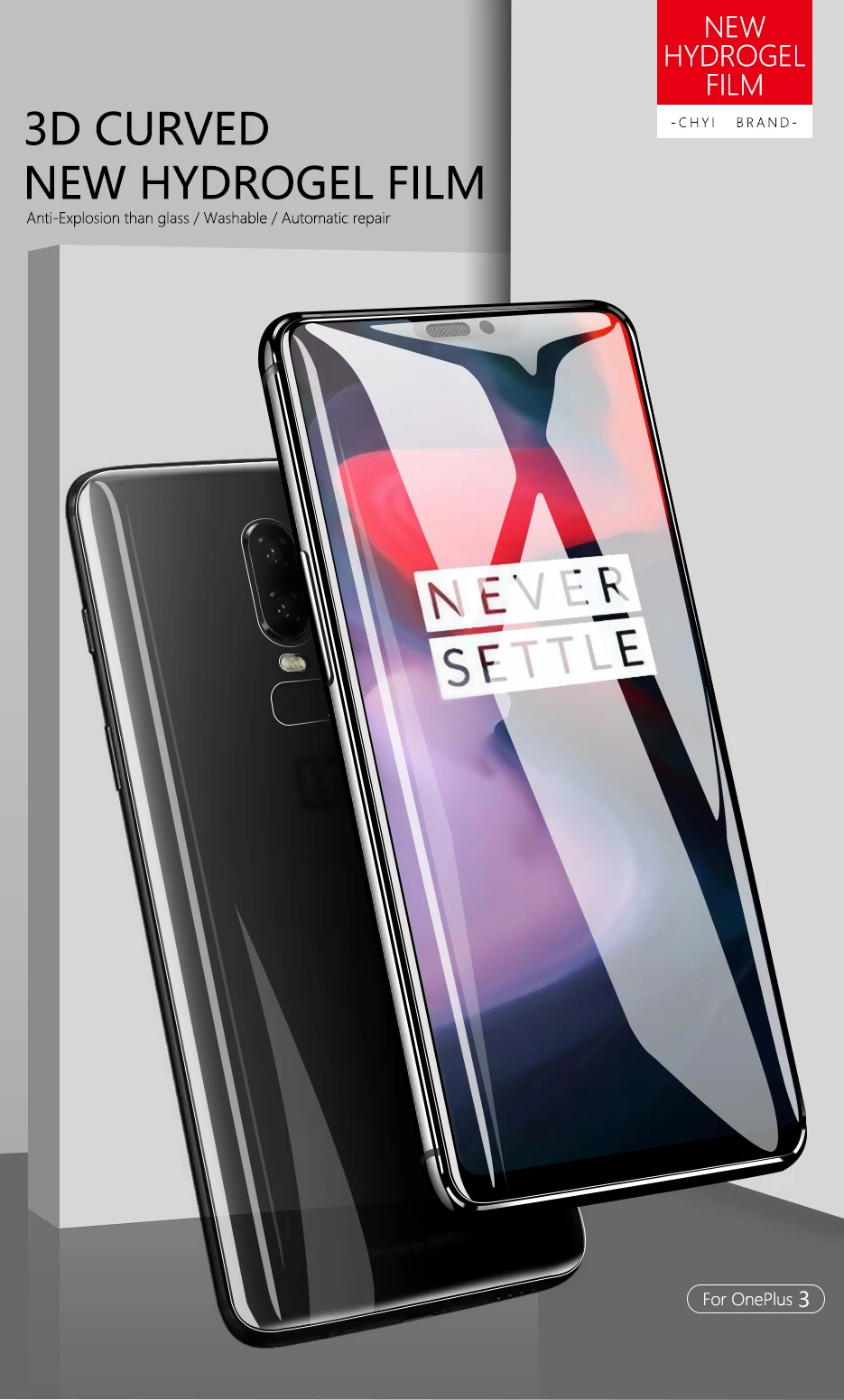 CHYI гидрогель пленка для oneplus 7t 7 pro экран протектор Мягкий силиконовый Защитная пленка для oneplus 7 6 5 3 T не калёное стекло