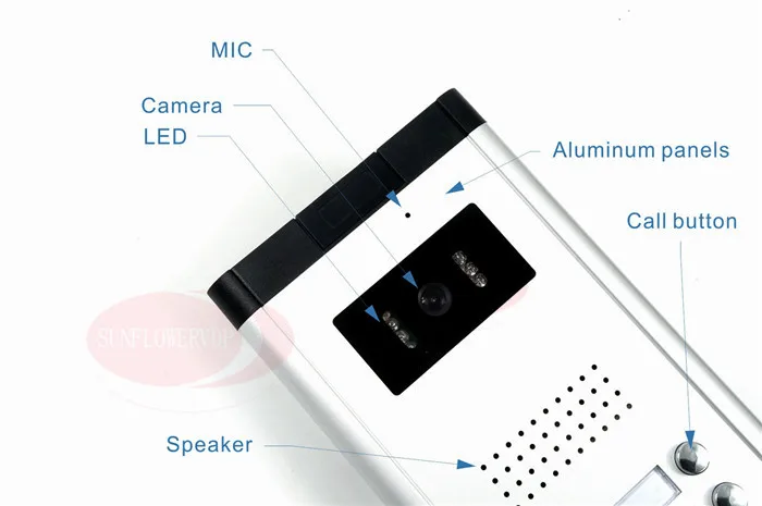 For 10 Apartments Luxury Home 7inch Color Video Door Phone Intercom Kit + RFID Electronic lock In Stock!