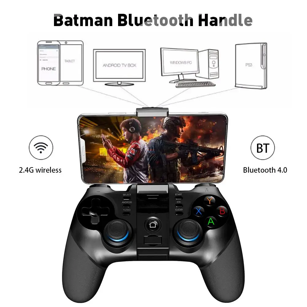 Новинка PG-9156 Бэтмен Bluetooth беспроводной контроллер 2 4G приемник поддержка PS3