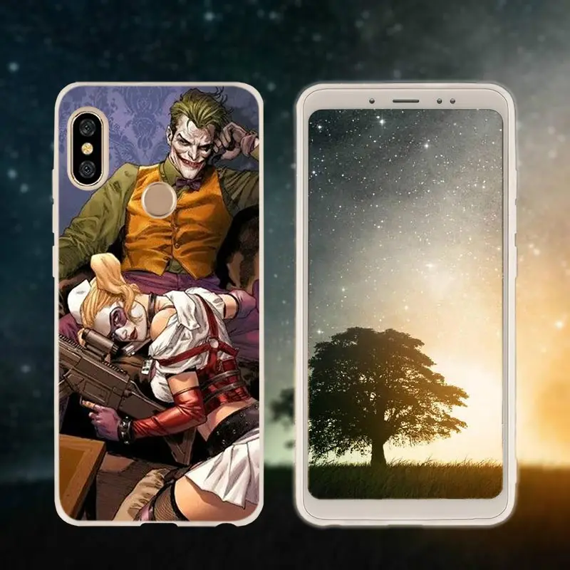 Silicone 12 Etui чехол для телефона для Xiaomi redmi Примечание 8 iPhone 7 6 plus 5 iPad Pro redmi 7 8 6pro 6a s2 5a 4a 4x y3 5plus 7A "," Харли Квинн "Джокер", с принтами "отряд самоубийц"," - Цвет: Silicone 12