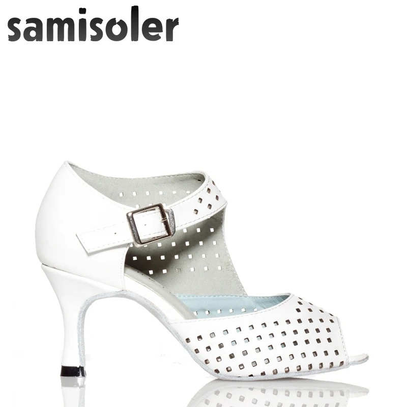 Samisoler белая/B новая ткань коллокация блестящая лента бальный зал модная