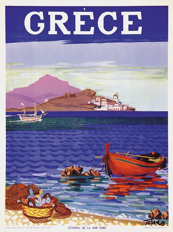 Греция туризма Плакаты кафельная плитка de Mykonos Классическая Настенная Наклейка
