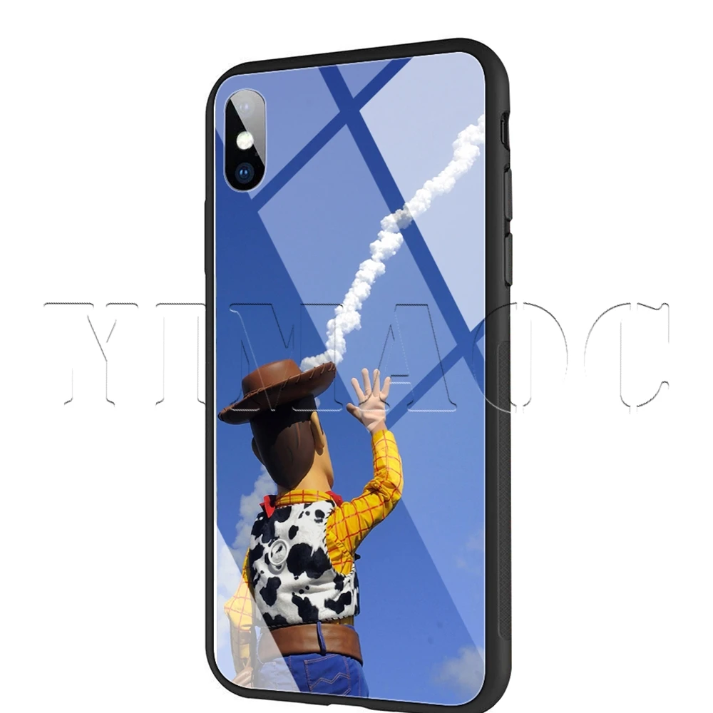 TG7 Чехол YIMAOC Toy Story piza Planet из закаленного стекла для iPhone 11 Pro XS MAX XR X 8 7 6 6S Plus - Цвет: TG7