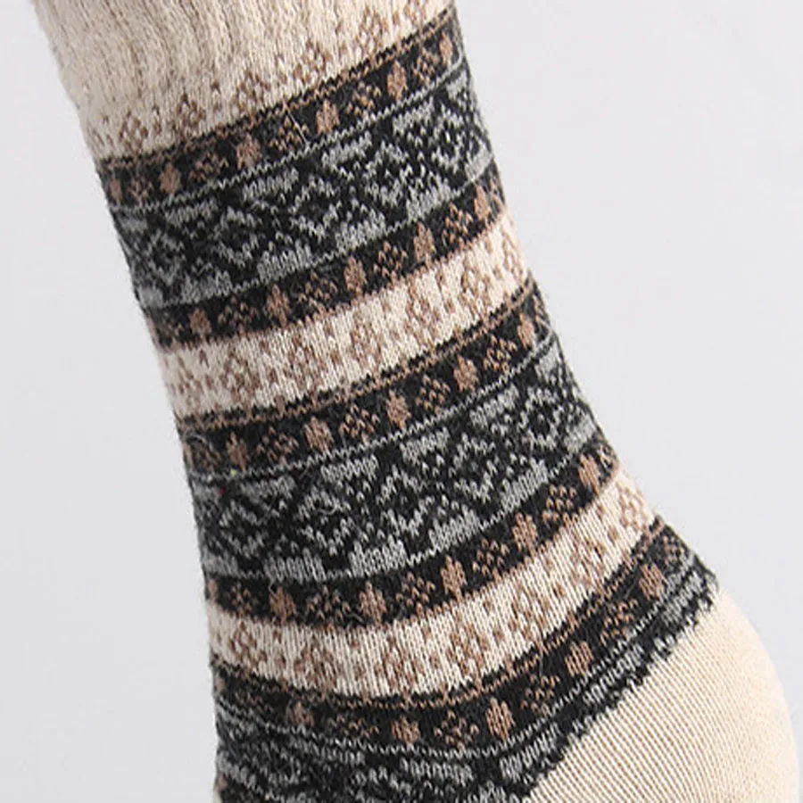 [COSPLACOOL] новые толстые зимние теплые женские кашемировые шерстяные носки высокого