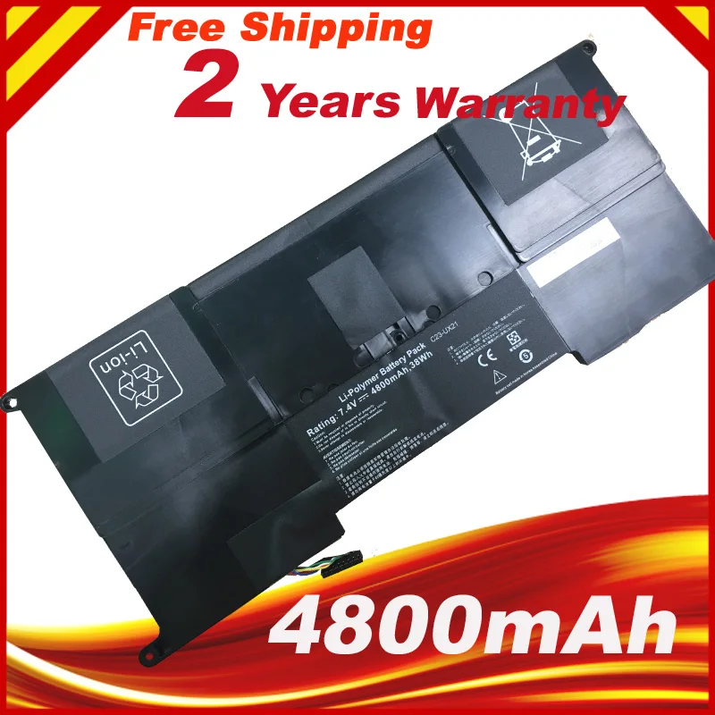 4800mAh 7 4 V Аккумулятор для ноутбука Asus Zenbook UX21 UX21A UX21E C23 серия Ultrabook Бесплатная