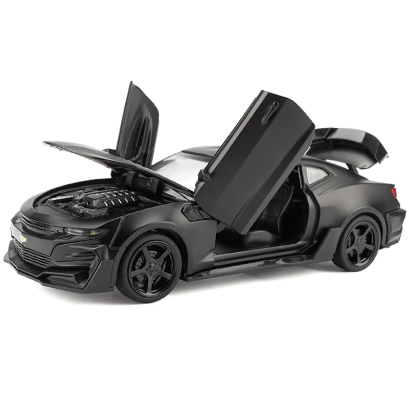 Camaro black Camaro 1/32 масштаб спортивных автомобилей модель Diecast автомобиля игрушки горячие моделирование модели автомобилей колеса быстро сплава авто и яростный игрушка для мальчиков - Color: Camaro black