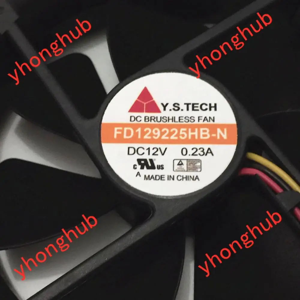Вентилятор охлаждения сервера Y.S.TECH FD129225HB-N DC 12V 0.23A 3-ire 90x90x25 мм