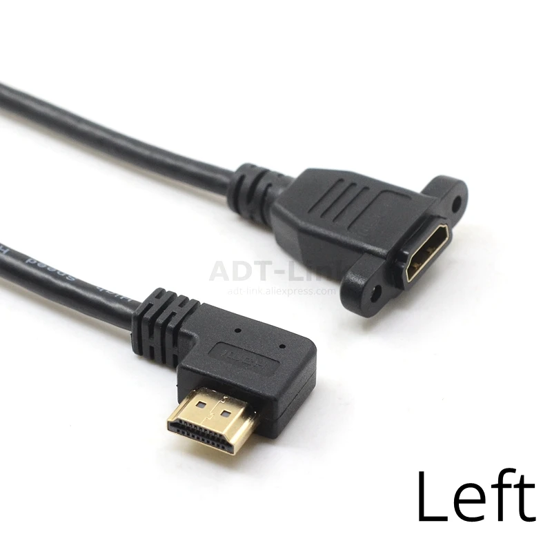 Кабель коннектор HDMI 2 0 переходник типа Папа 4K 270 90 градусов под прямым углом 1080P HDTV