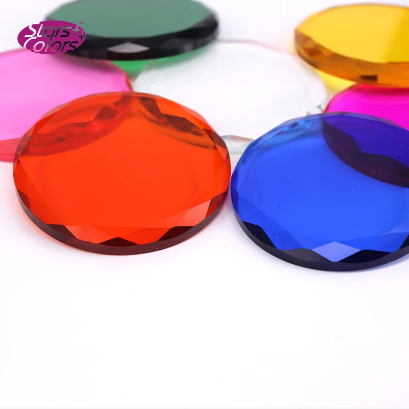 StarColor 7 различных цветов 50 шт./лот многоугольник Кристалл Красочный Держатель для