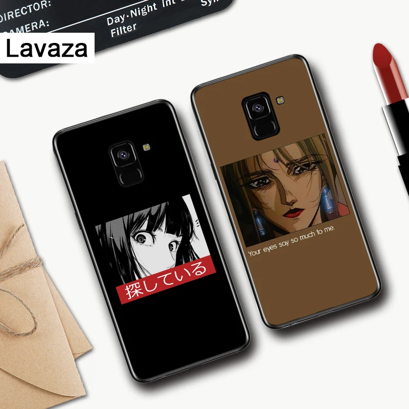 Силиконовый чехол с красивыми мультяшными глазами для Samsung A2 Core A3 A5 A6 Plus A7 A8 A9 A10 A30