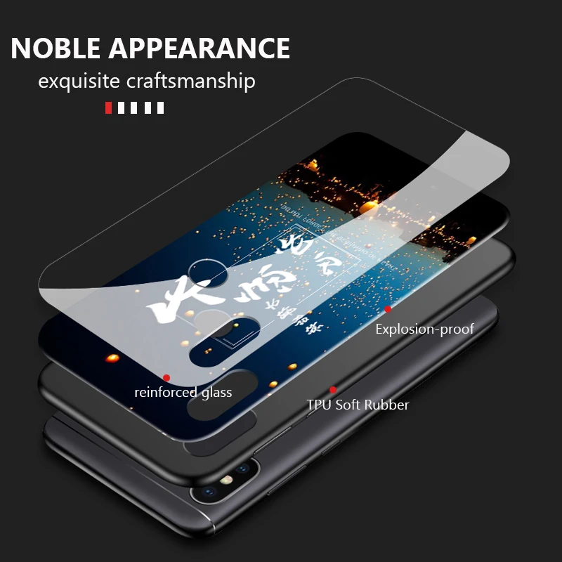 GKK Case for Xiaomi Redmi Note 5 Global Back Glass Soft TPU Silicone Full Protection note pro Cover Fundas | Мобильные телефоны и