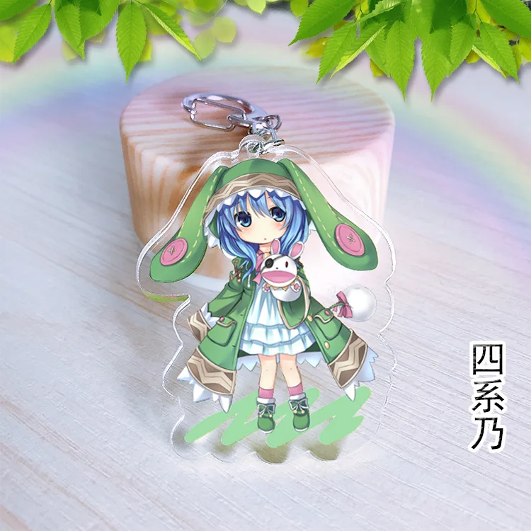 COSANER Date A Live модные аниме акриловые брелки для ключей искусственный брелок
