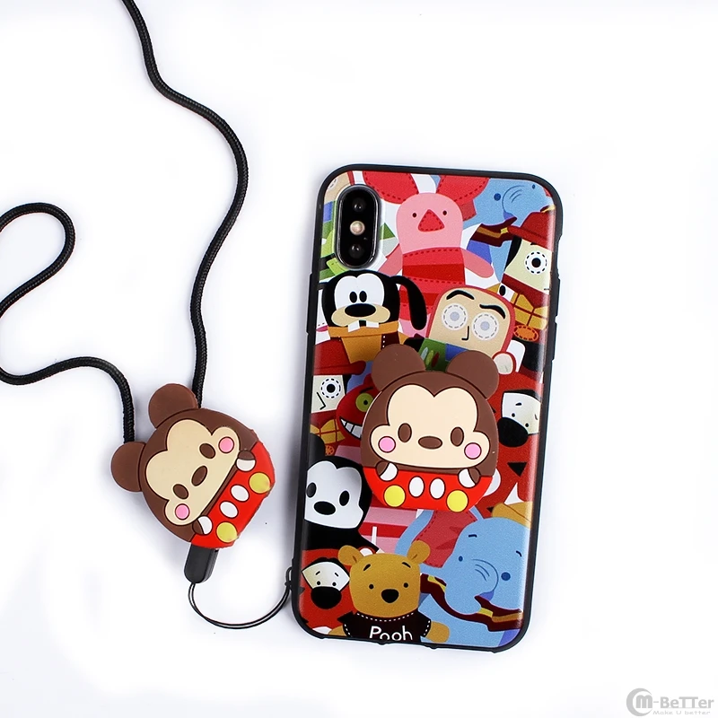 Чехол для телефона samsung S10/S9/S8 plus Galaxy note 8/9 мультяшное животное мышь в виде ракушки