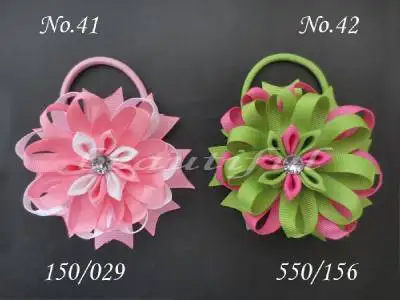 20 шт. милое красивое стильное С-Птичье гнездо бант для волос эластичный 158