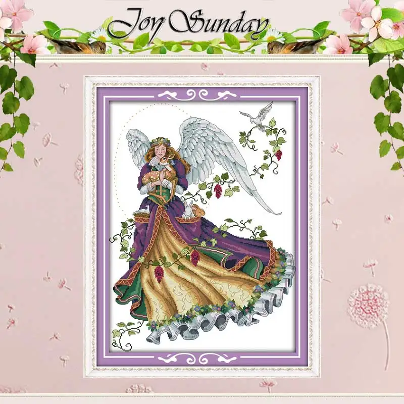 Angel fair patterns counted Cross Stitch 11CT 14CT Set Wholesale DIY Chinese Cross-stitch Kit Embroidery Needlework | Дом и сад