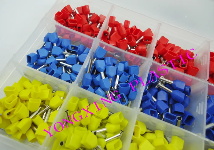 480 шт./компл. двойные концевые клеммы шнура электрические Обжимные Щипцы конец