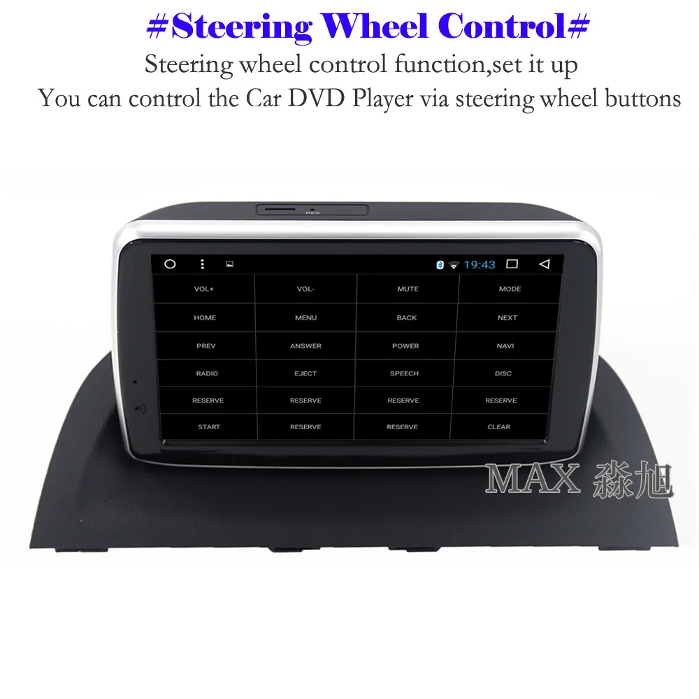 MAX Android 8.1 GPS Navigation System Car DVD For MAZDA 3 Axela 2014-2018 Radio RDS 4G WiFi Bluetooth call/music SWC Free Map | Автомобили