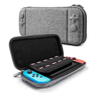 Серый Для nintendo консолью коммутатора Чехол Прочный карточная игра сумка для хранения Чехол Жесткая Сумка из eva оболочки Портативный защитный чехол - Цвет: Серый