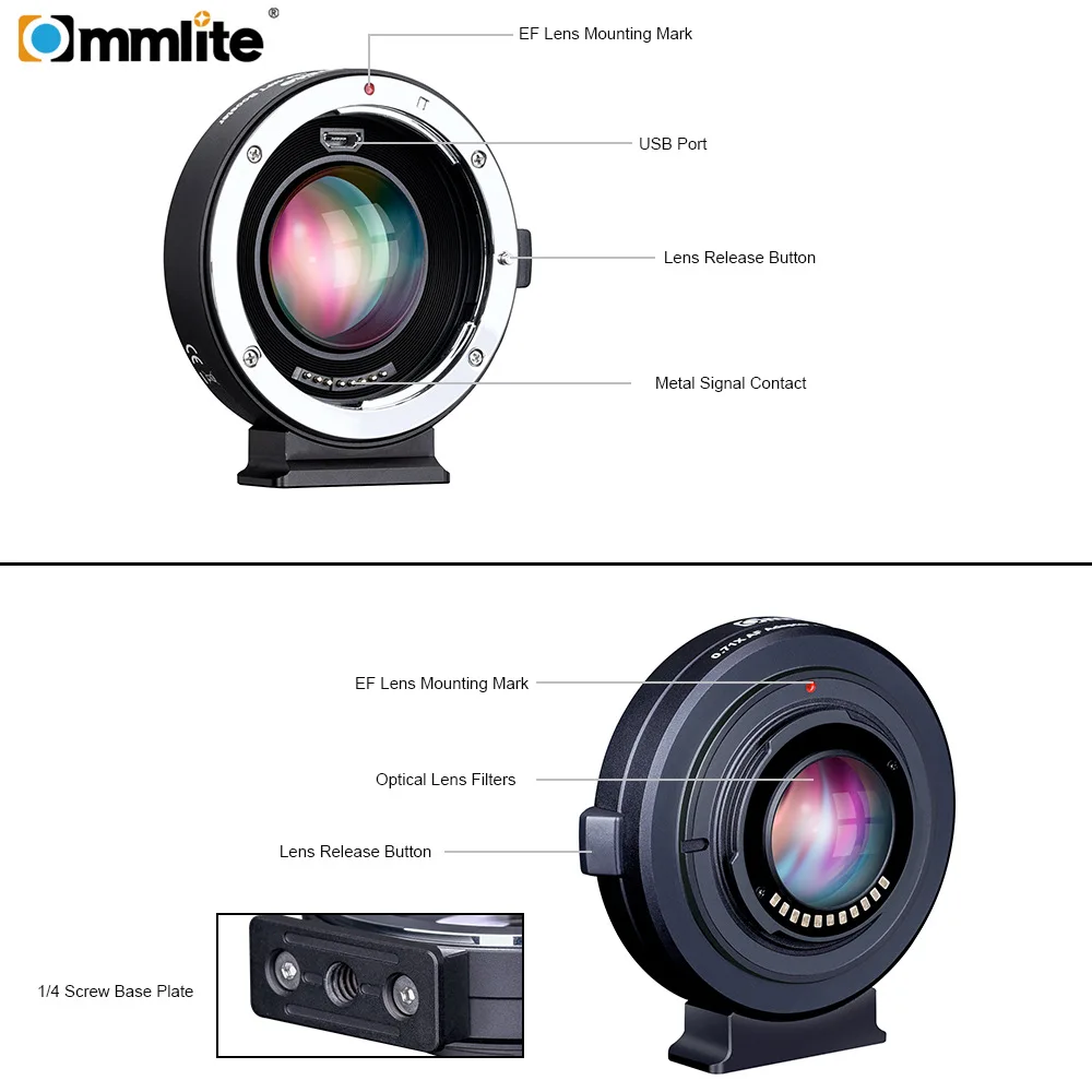 Commlite 0.71x электронный редуктор автофокуса адаптер усилителя скорости для