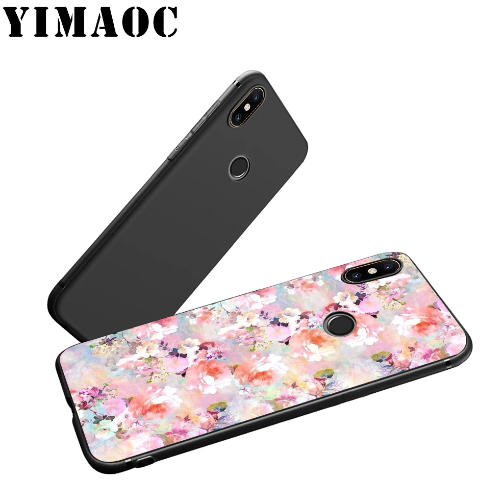 Мягкий силиконовый чехол YIMAOC с цветком вишни для Xiaomi Redmi Note 9 Mi 8 Se 7 6 6A A1 A2 4X 4A 5A 5 MAX 3