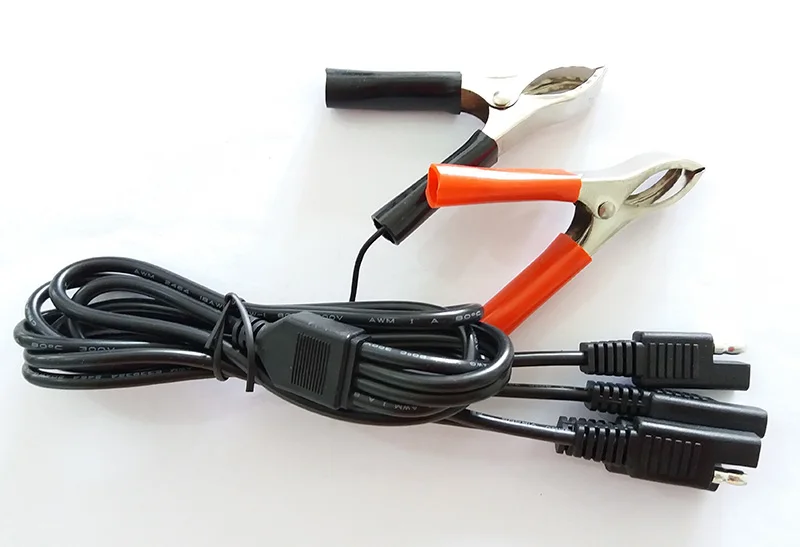 1 2 метровая вилка sae к зажиму типа Аллигатор быстрый разъем 10А/2464/18AWG медный шнур