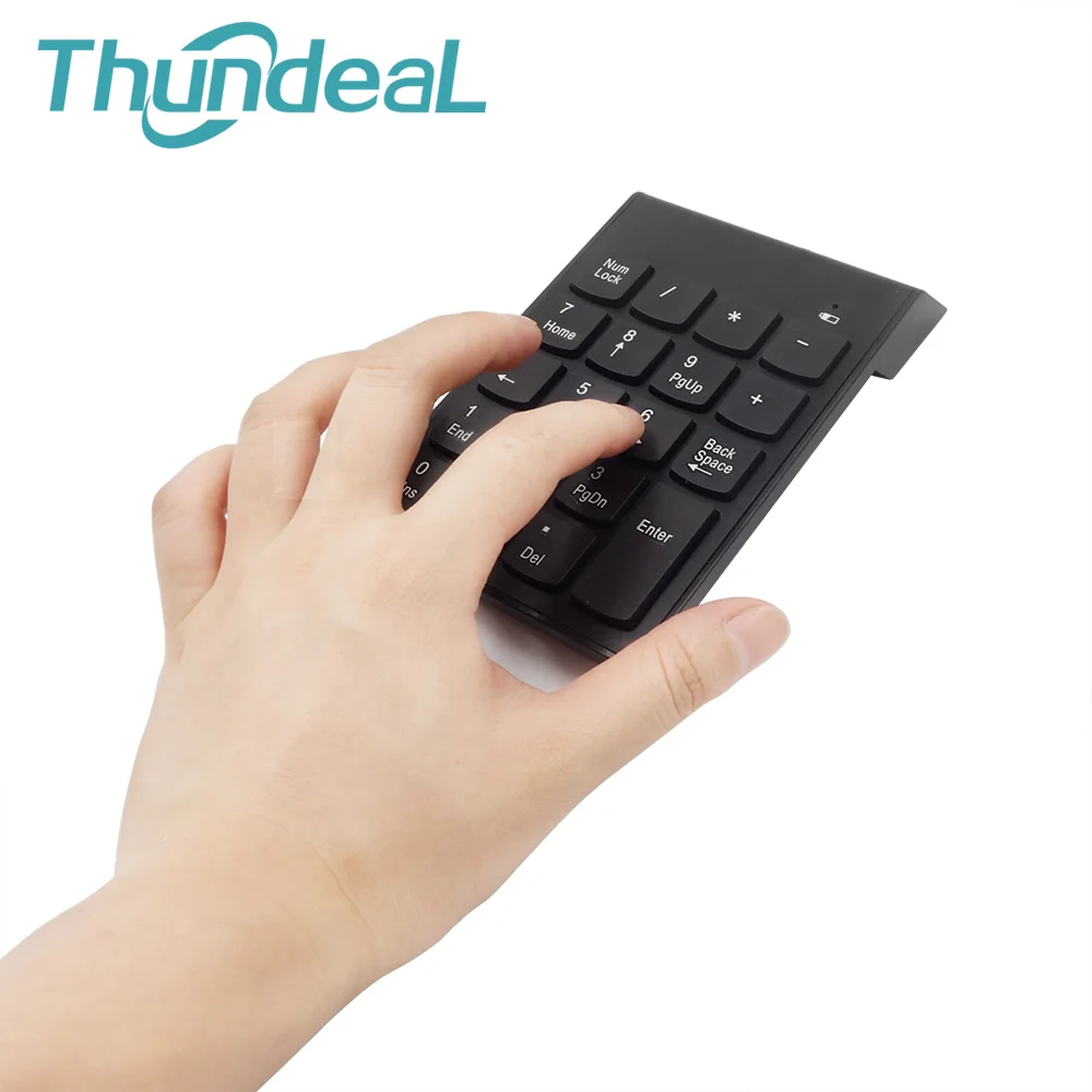 18Key USB Беспроводной 2.4 ГГц Цифровой клавиатуре Портативный номер клавиатура