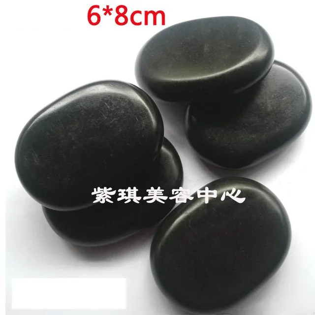 only 4 pcs stones1 16 шт./компл. lava натуральный энергетический камень для массажа с горячие спа рок базальтоволокна повышенной прочности нагреватель для камней термостат нагрева комплект с сумкой 220V штепсельная вилка европейского стандарта - Цвет: only 4 pcs stones1