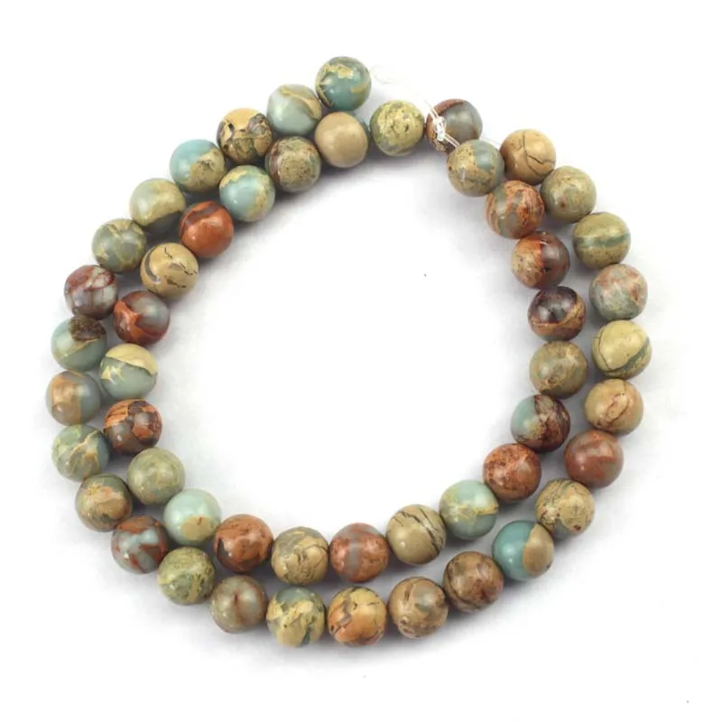 Круглые натуральные нефритовые бусины shoushan jades/змеиная кожа Jaspers stone beads DIY loose для