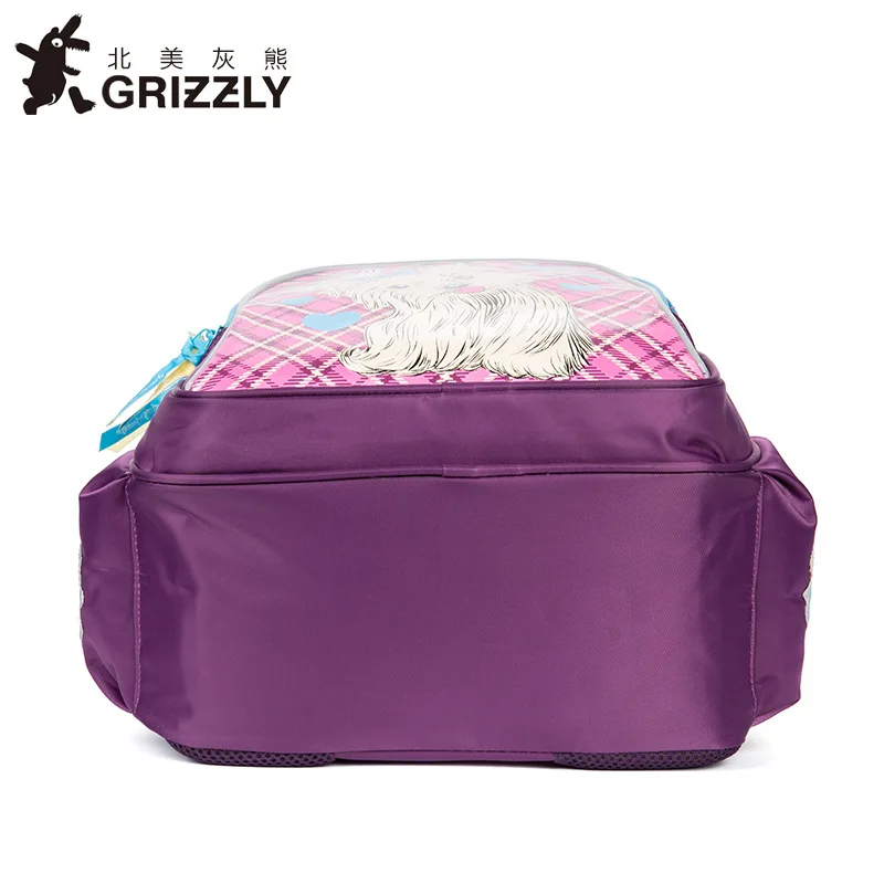 Детский Школьный рюкзак GRIZZLY для девочек милые школьные сумки собак