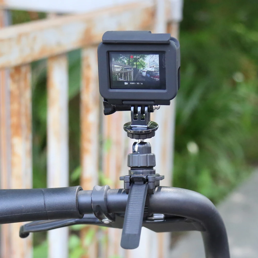 Новый шлем Велосипедный Спорт молния крепление на штатив для GoPro Hero 5 4 3 Xiaomi Yi К 2