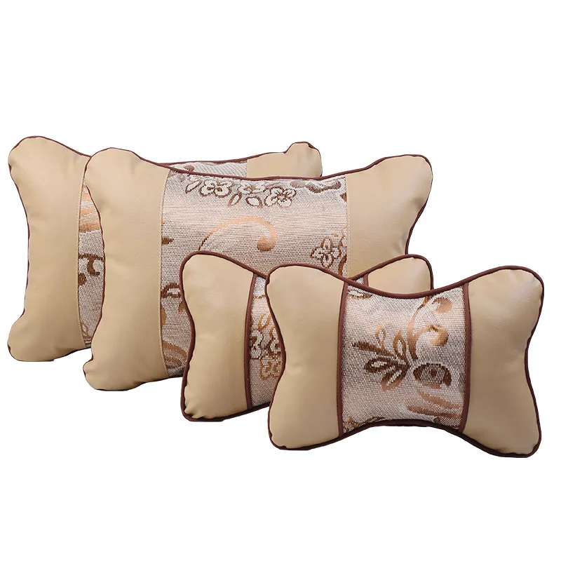 beige suit set IKSNAIL Автомобильная подушка для шеи, Автомобильная подушка для сиденья, подушка для шеи, подушка для шеи, подушка подголовника, дышащая подушка для головы - Цвет: beige suit set