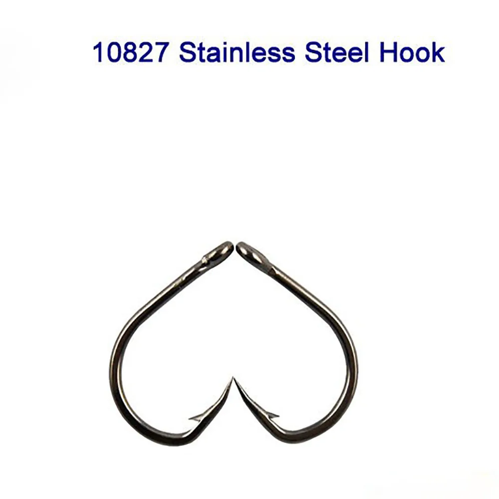 10PCS/bag 7/0 TOPIND 10827 Live Bait Hooks Fishing Stainless Steel | Спорт и развлечения