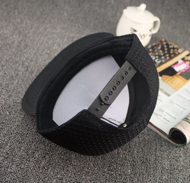 Новинка 2017 модная однотонная бейсболка в сеточку повседневные Снэпбэк кепки для