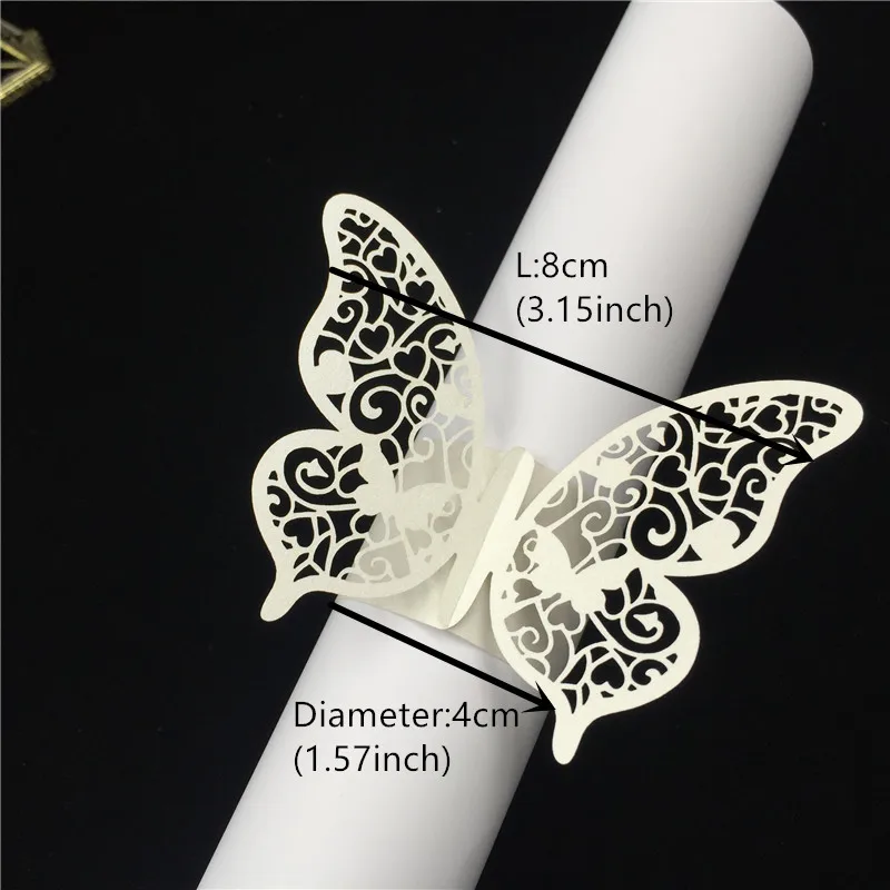 40 шт. держатель для салфеток свадебных салфеток|butterfly napkin rings|for weddingparty favors |