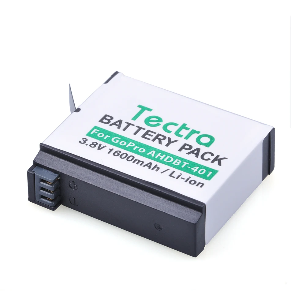 Tectra 3 8 V/1600 mAh AHDBT 401 AHDBT401 литий ионный аккумулятор для экшн камер GoPro HERO4 GoPro4 AHBBP