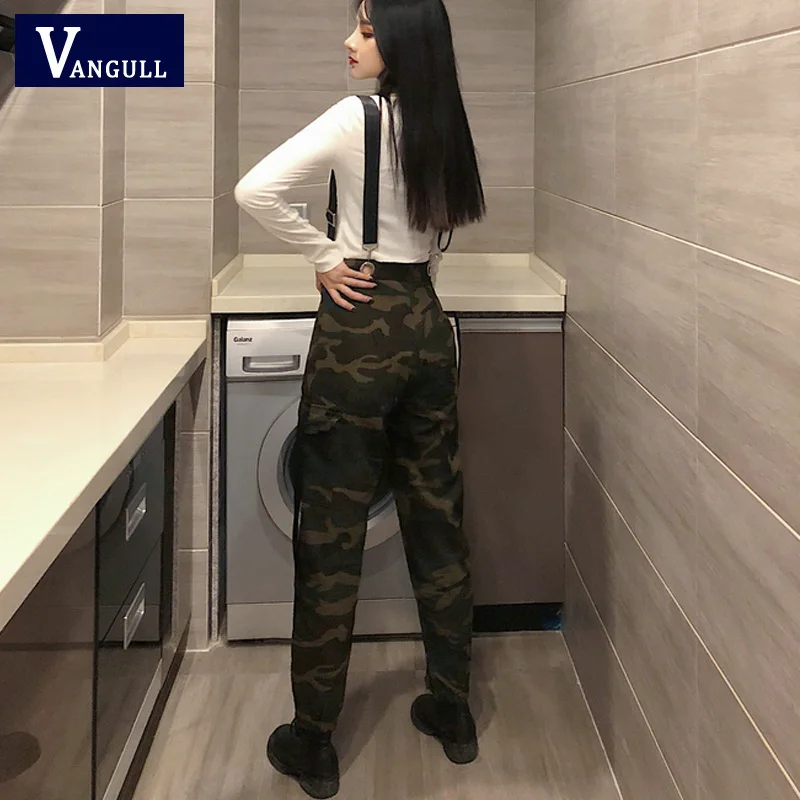 Женские камуфляжные комбинезоны VANGULL уличные в полоску весна-осень 2019 | Женская