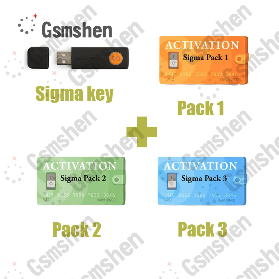 Gsmshen 100% оригинальный ключ Sigma с упаковкой 1.2.3 активированный sigmakey для alcatel huawei flash