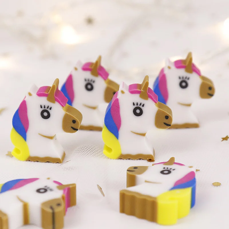 MIRUI милый мультфильм Креативный Единорог карандаш резиновый ластик Kawaii Мини животное для школы Канцтовары Детские призовые игрушки подарок